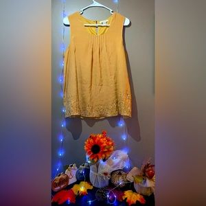 💍 golden cold water creek tank top 💍